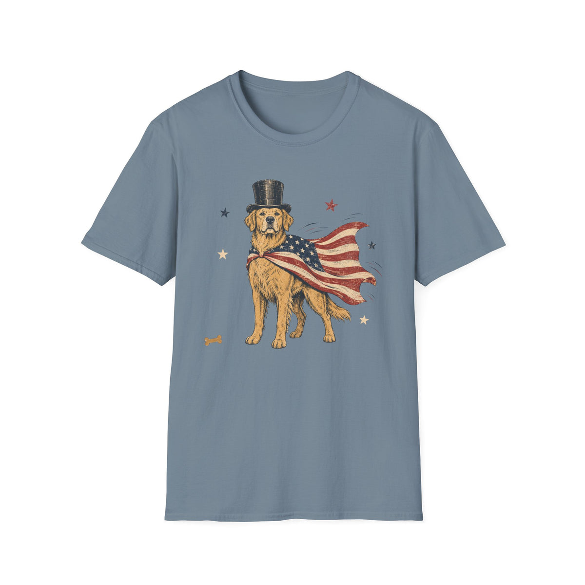 Patriotic Golden Retriever T-Shirt