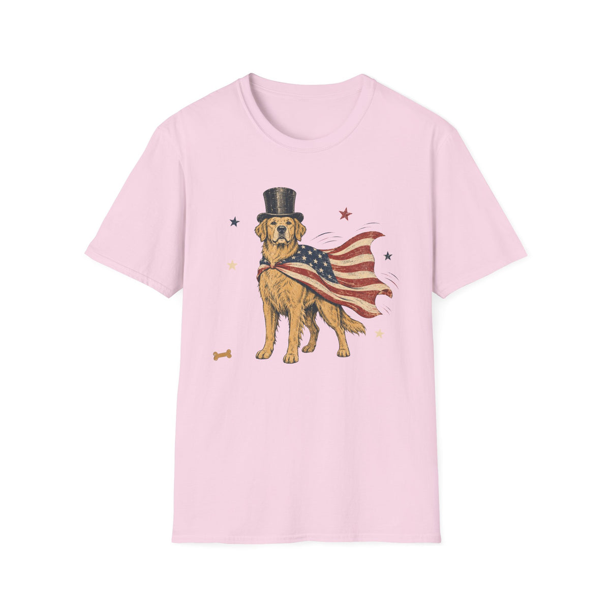 Patriotic Golden Retriever T-Shirt