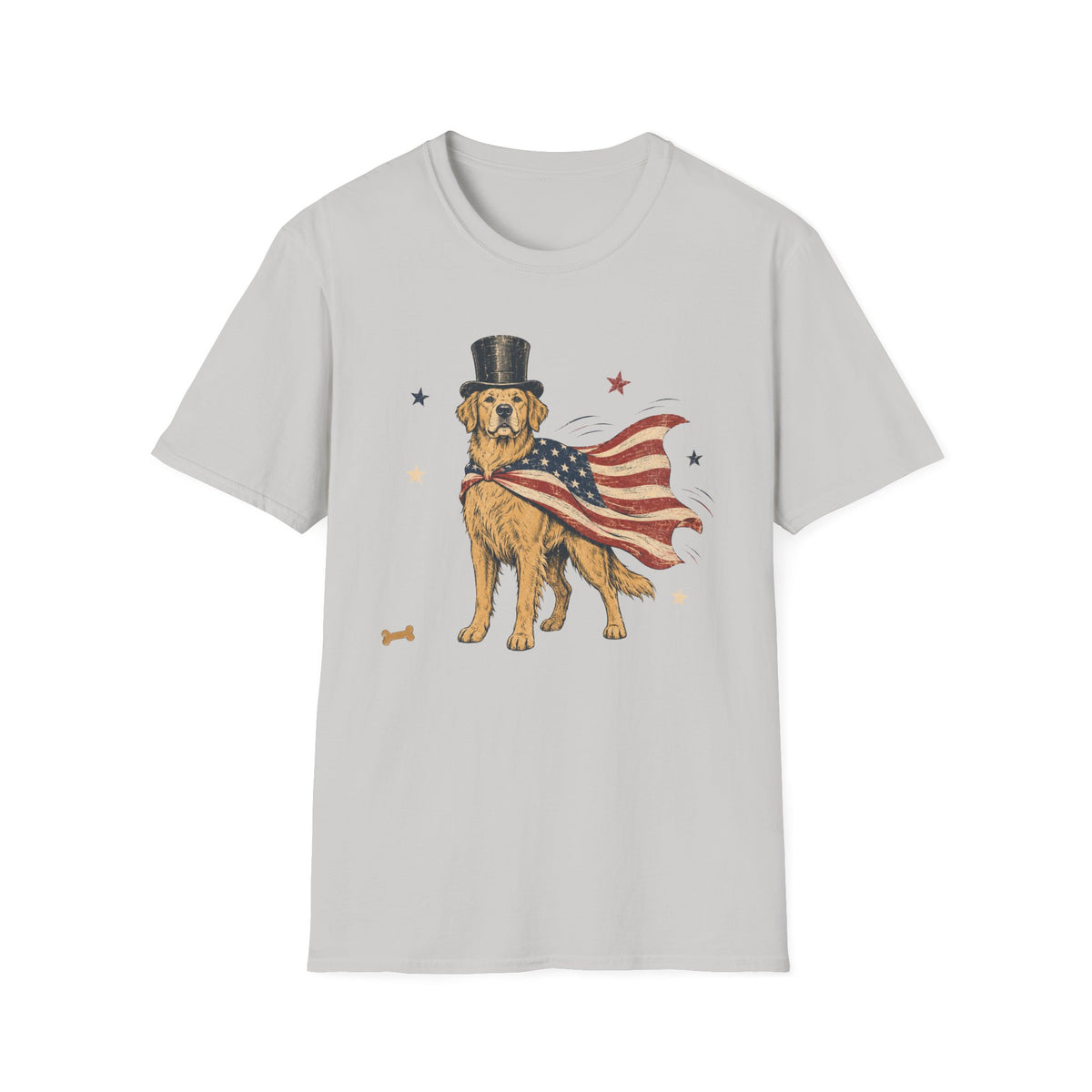 Patriotic Golden Retriever T-Shirt