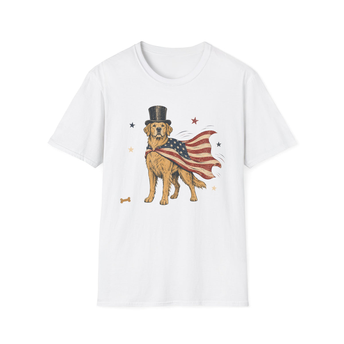 Patriotic Golden Retriever T-Shirt