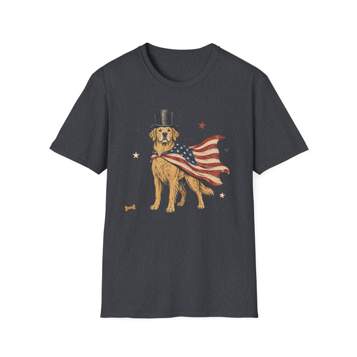Patriotic Golden Retriever T-Shirt