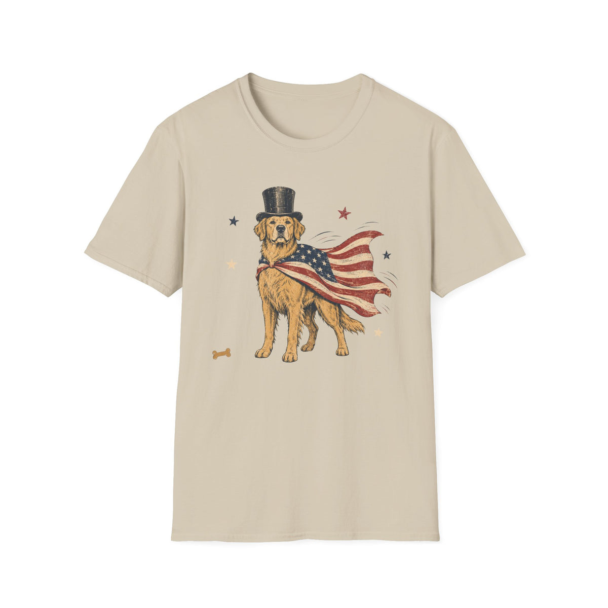 Patriotic Golden Retriever T-Shirt